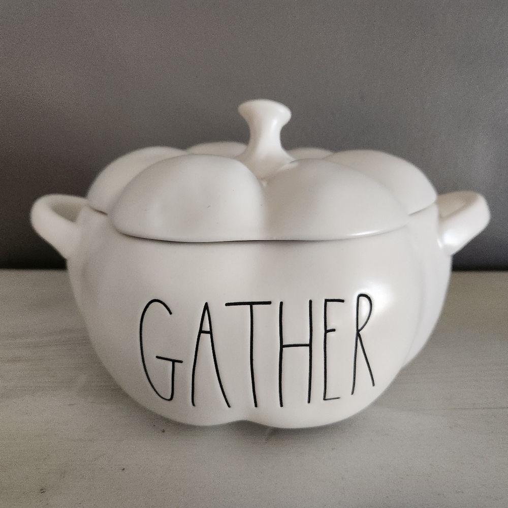 Rae Dunn pumpkin gather serving bowl